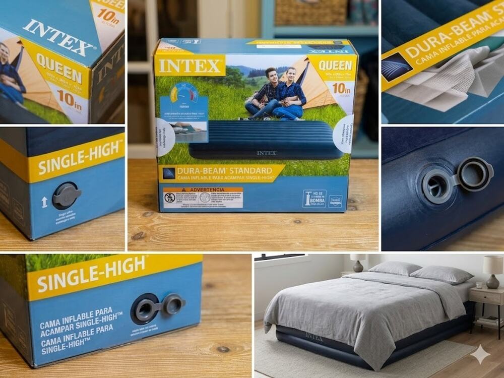 Intex Dura-Beam Standard Queen Airbed (10")